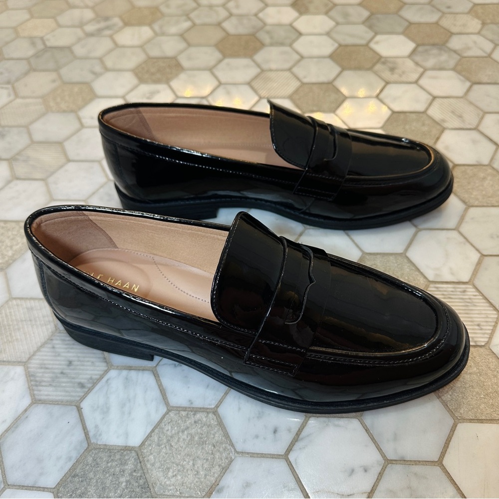 NWOB - Cole Haan Women's Penny Loafer Black Patent